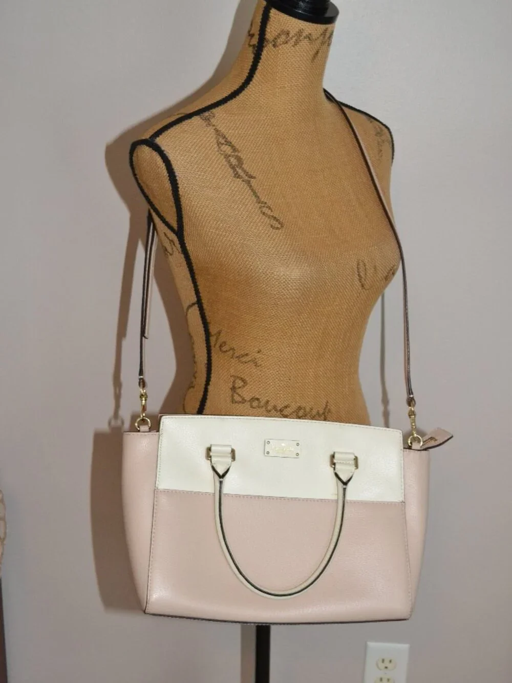 Kate Spade New York Grove Street Lana Leather Bag Cityscape Colorblock Satchel